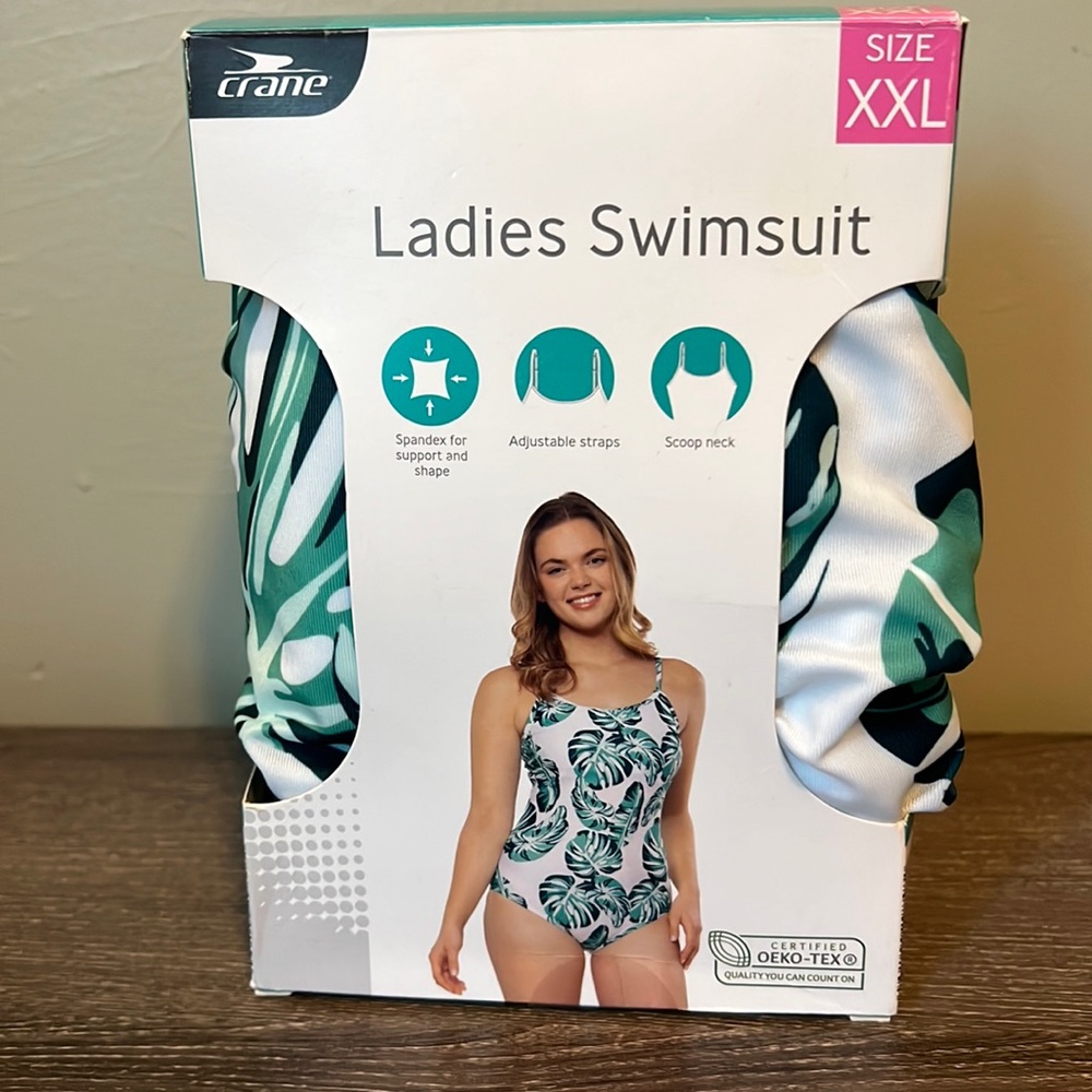 NIB Leaf One-apiece Swim Suit - Size XXL